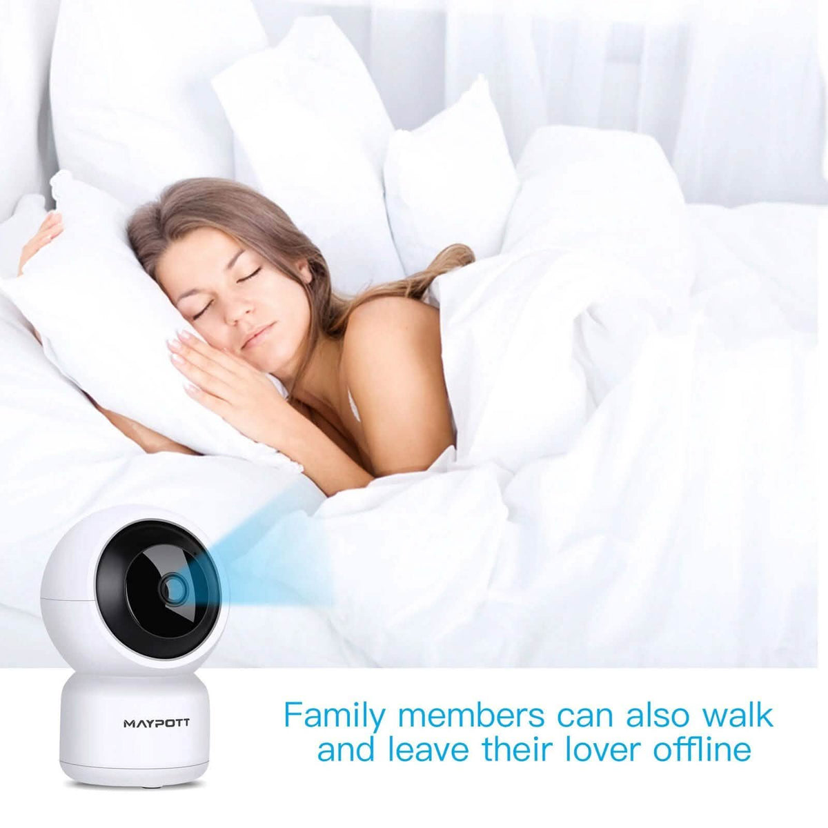 1080P HD Wireless Smart Spy Camera WiFi Security IR Night Vision Baby Monitor