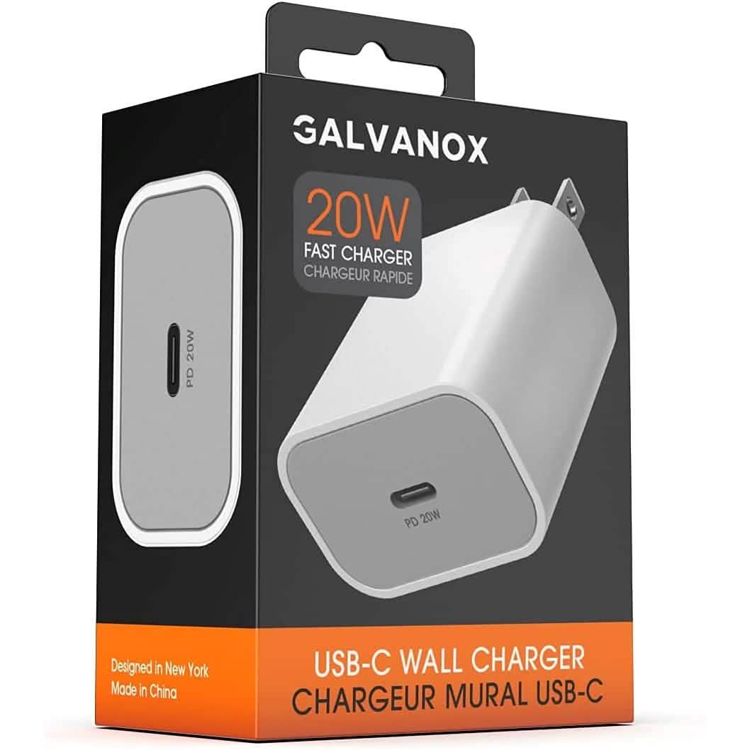 2-Pack: 20W USB-C Wall Charger Plug - Designed for Fast Charging