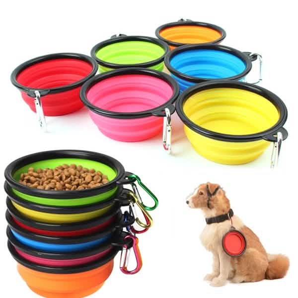 2-Pack: Collapsible Food Water Travel Bowl