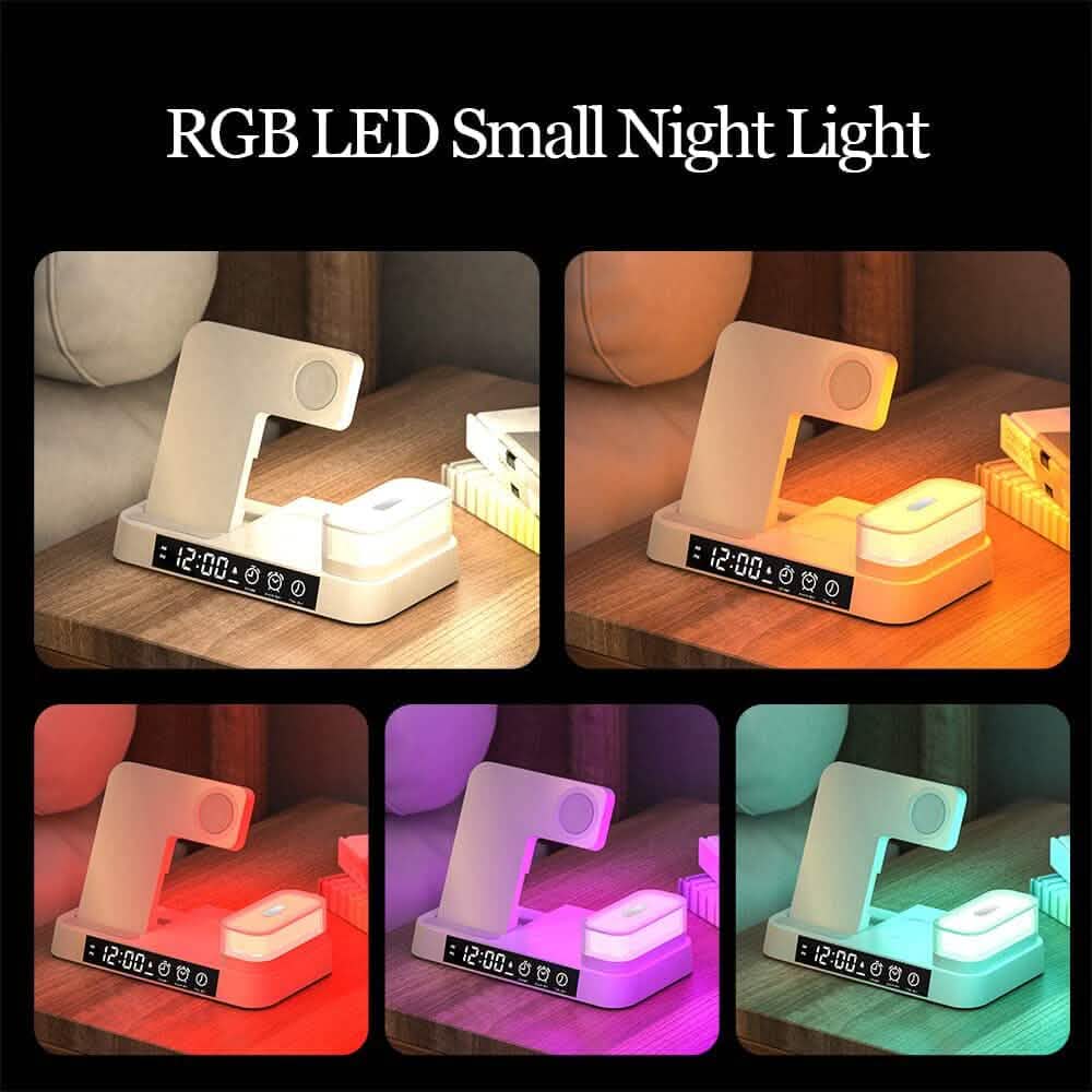 4-in-1 Wireless Charging Station with LED Night Light