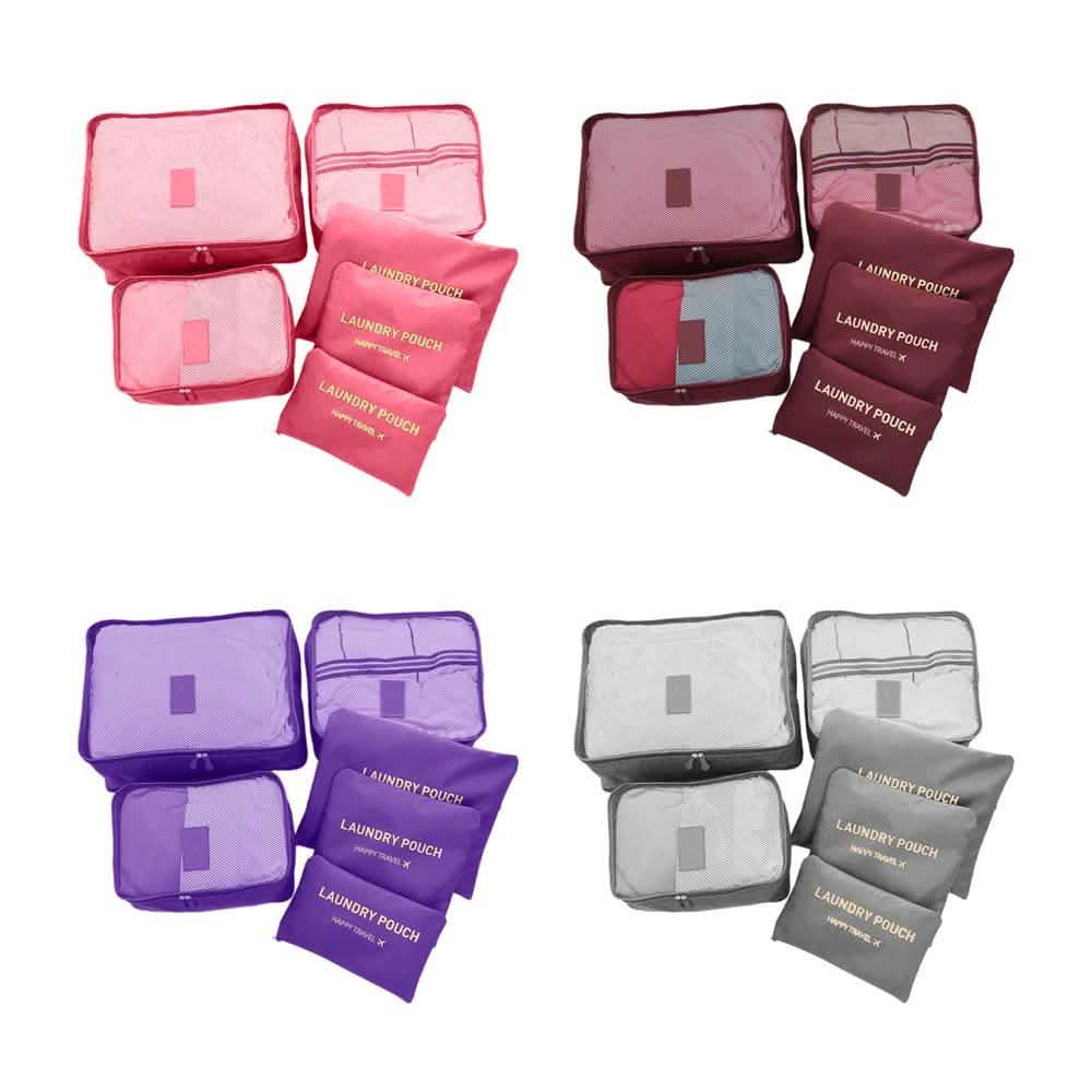 6-Piece: Travel Bag Set
