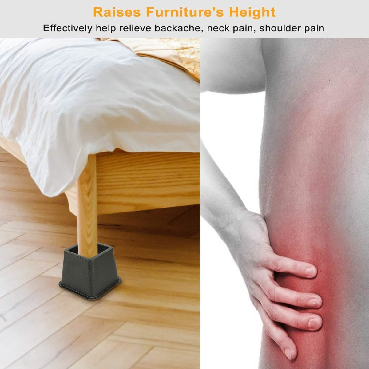 8-Pieces: Furniture Risers