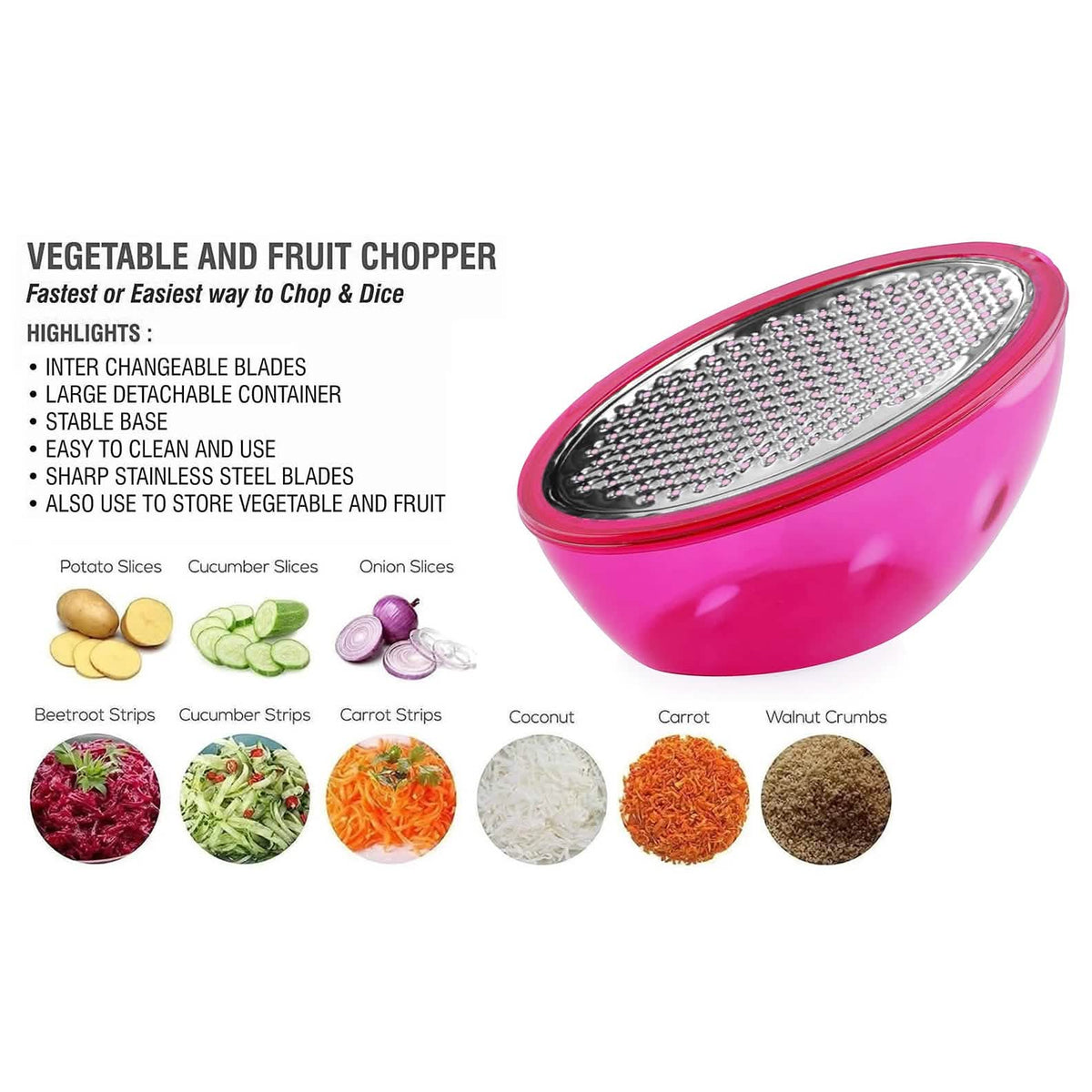 5-Piece: Cheese Grater Citrus Lemon Zester With Food Storage Container & Lid