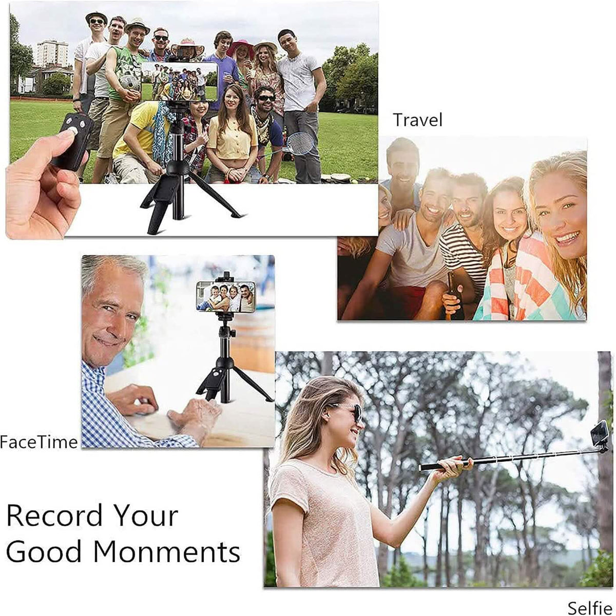 Aluminum Alloy Selfie Stick Phone Tripod