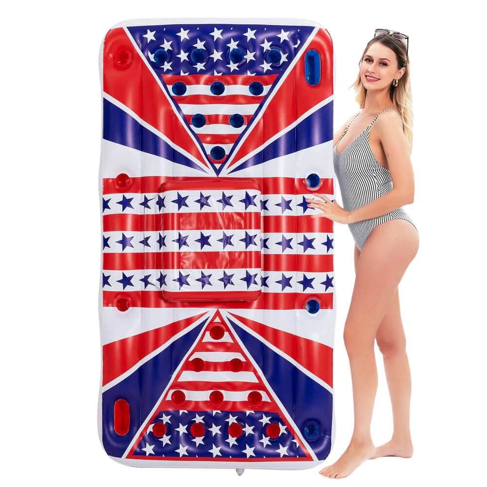 American Flag Beer Pong Cooler Float