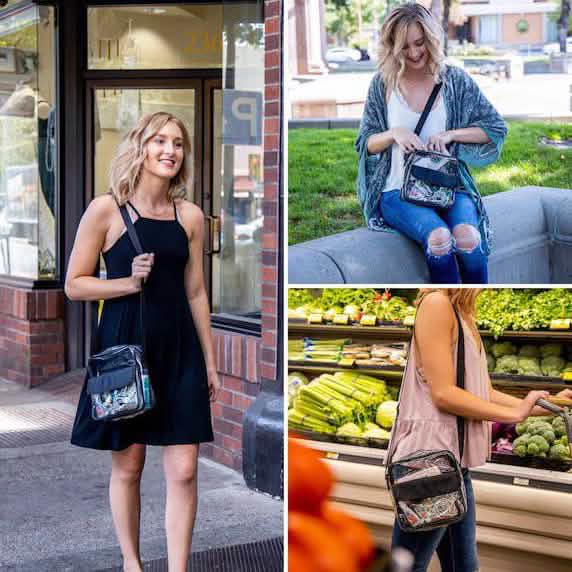 Clear Crossbody Messenger Shoulder Bag