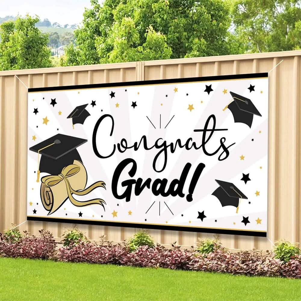 Graduation Party Hanging Swirls Strings Banner
