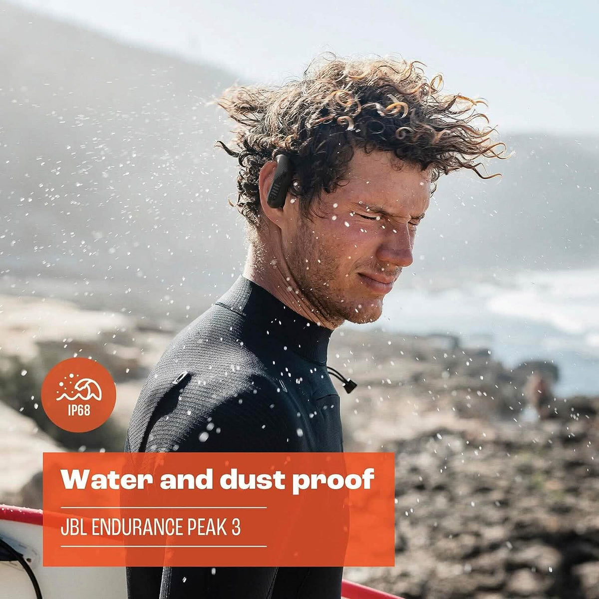 JBL - Endurance Peak 3 Dust and Waterproof True Wireless Active Earbuds