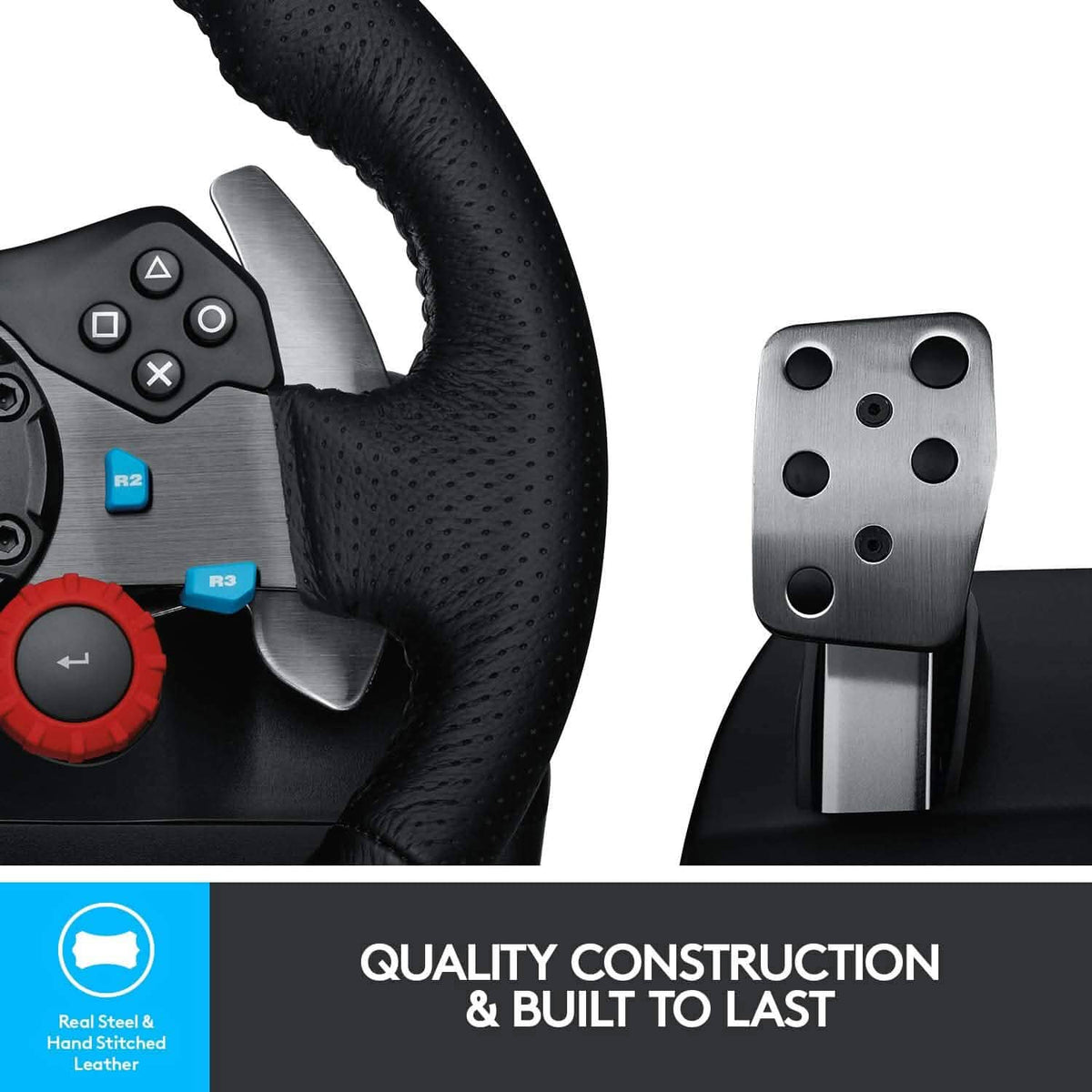 Logitech G29 Driving Force Racing Wheel and Floor Pedals (Refurbished)