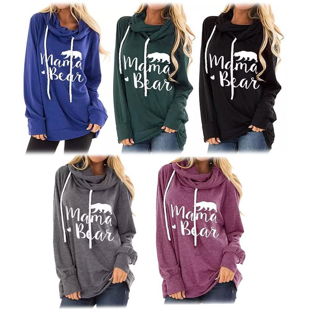 Mama Bear Hooded Fashion Tunic
