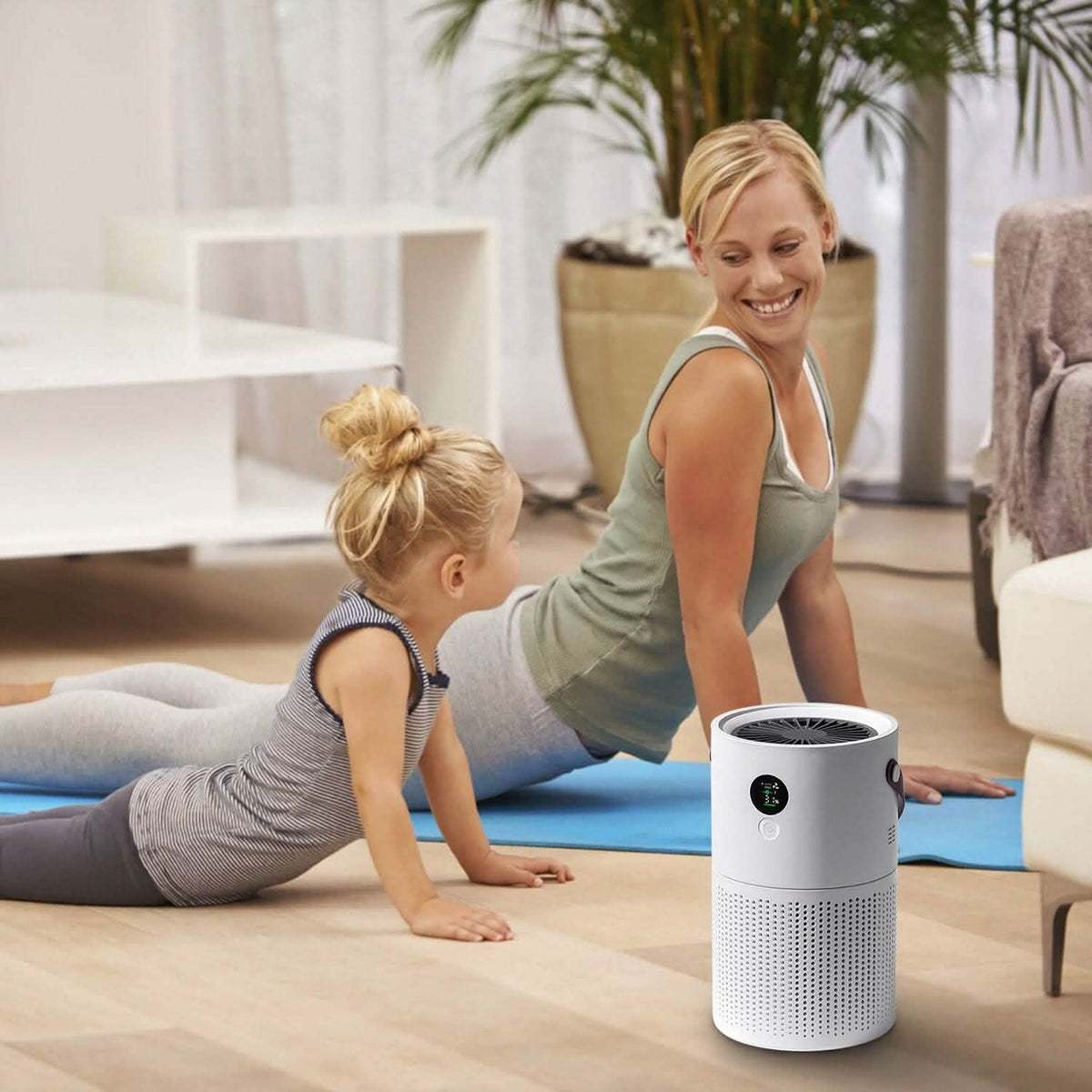 Portable Anio Air Purifier Electronic Air Sterilization with 4 Modes Night Light