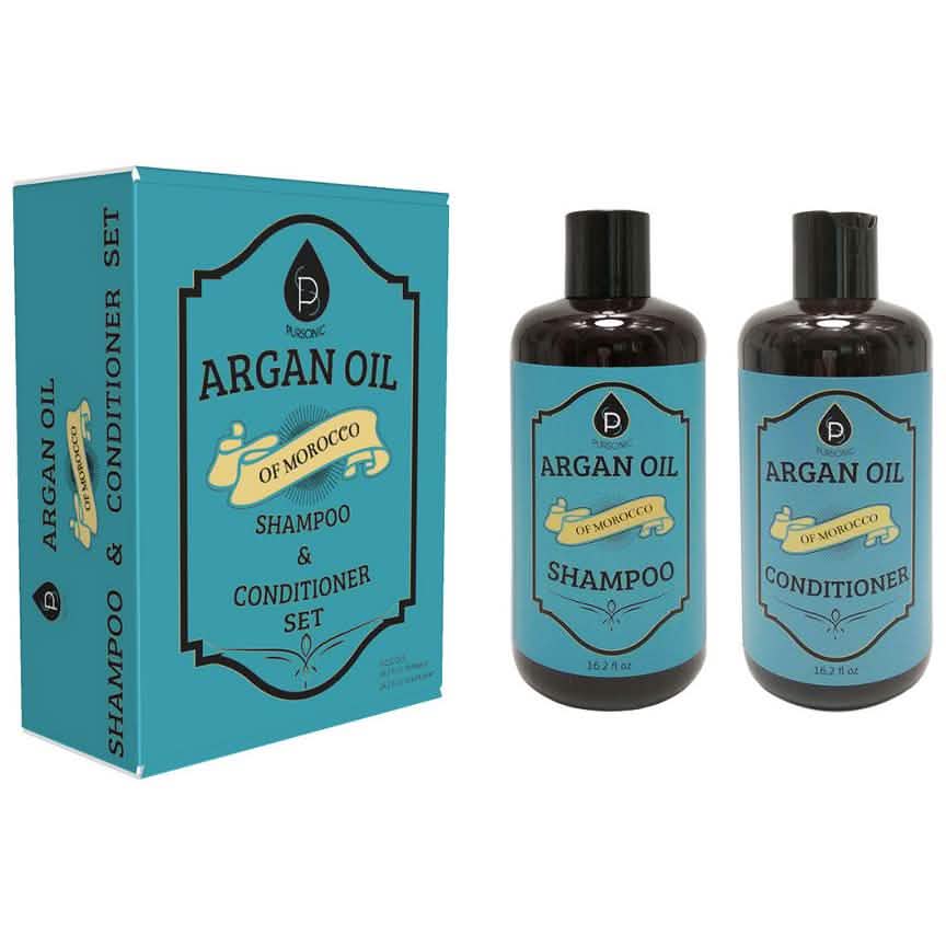 Pursonic Argan Oil 16.2oz Shampoo and Argan Oil 16.2oz Conditioner Set