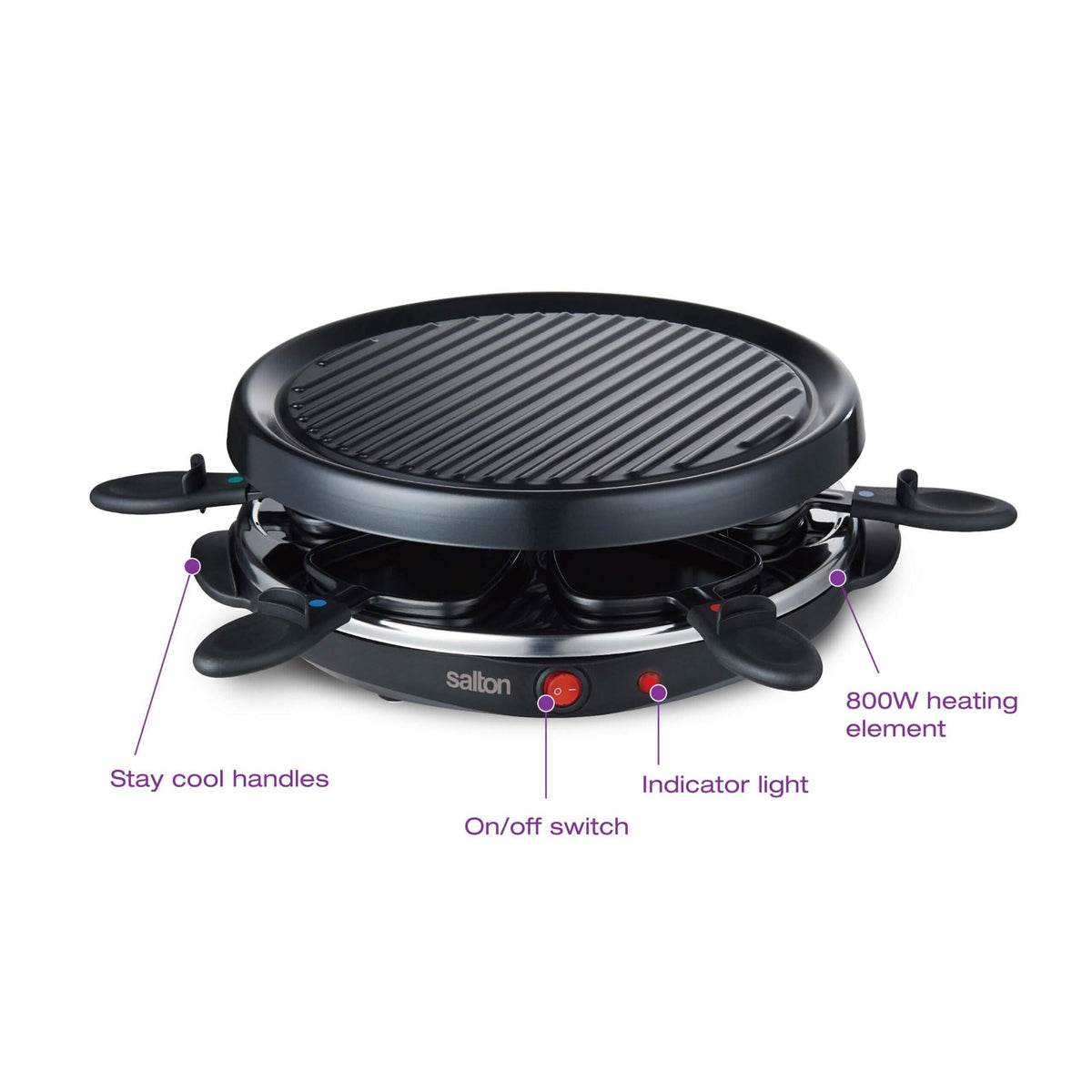 Salton Party Grill & Raclette - 6 Person