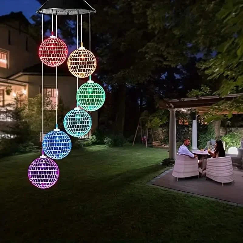 Solar Wind Chimes Light - Mobile Hanging LED Light, Color Changing Wind Chime