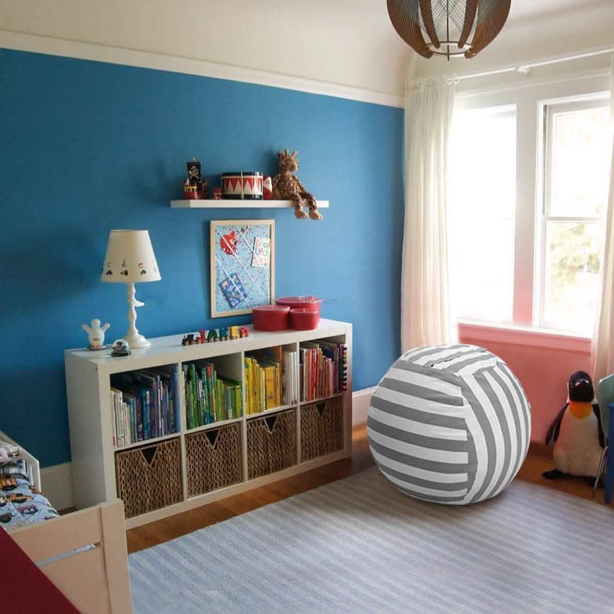 Stuffed Animal Storage Bean Bag Chair Cover