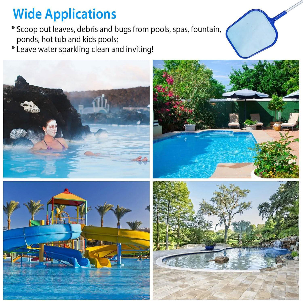Swinging Pool Skimmer Cleaner Mesh Net