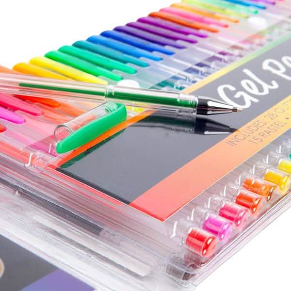 100-Pack: Colored Gel Pens Set