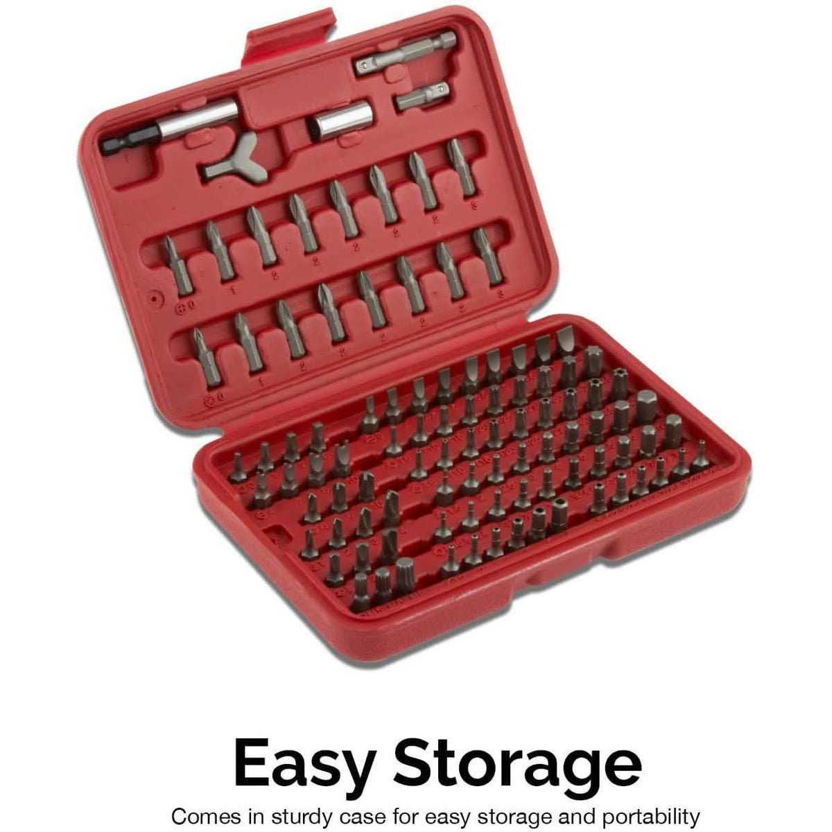 100-Piece: Neiko 10048A Premium Security Bit Set