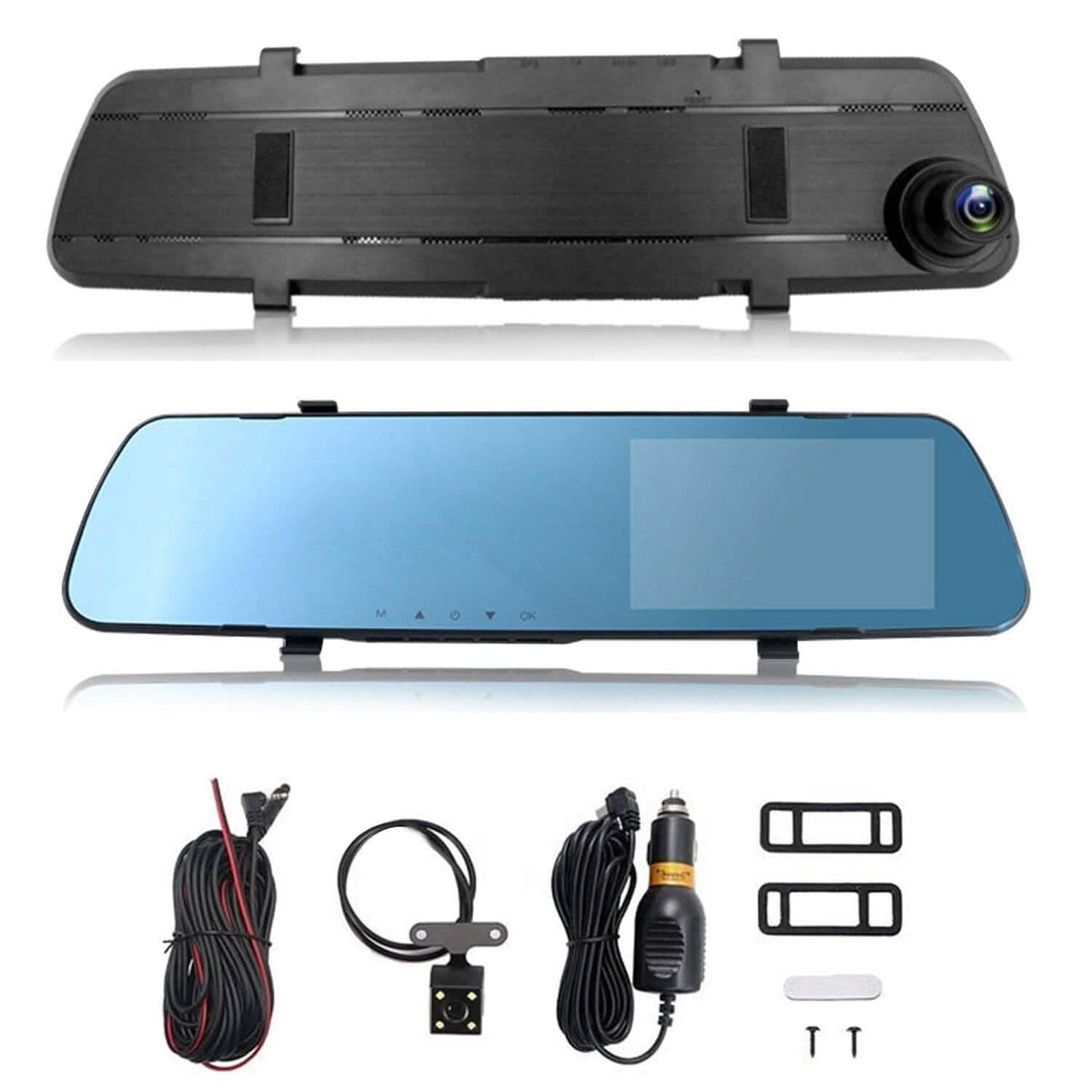 1080P Car DVR 4.3inches Dash Cam with 140° Angle Loop Recording