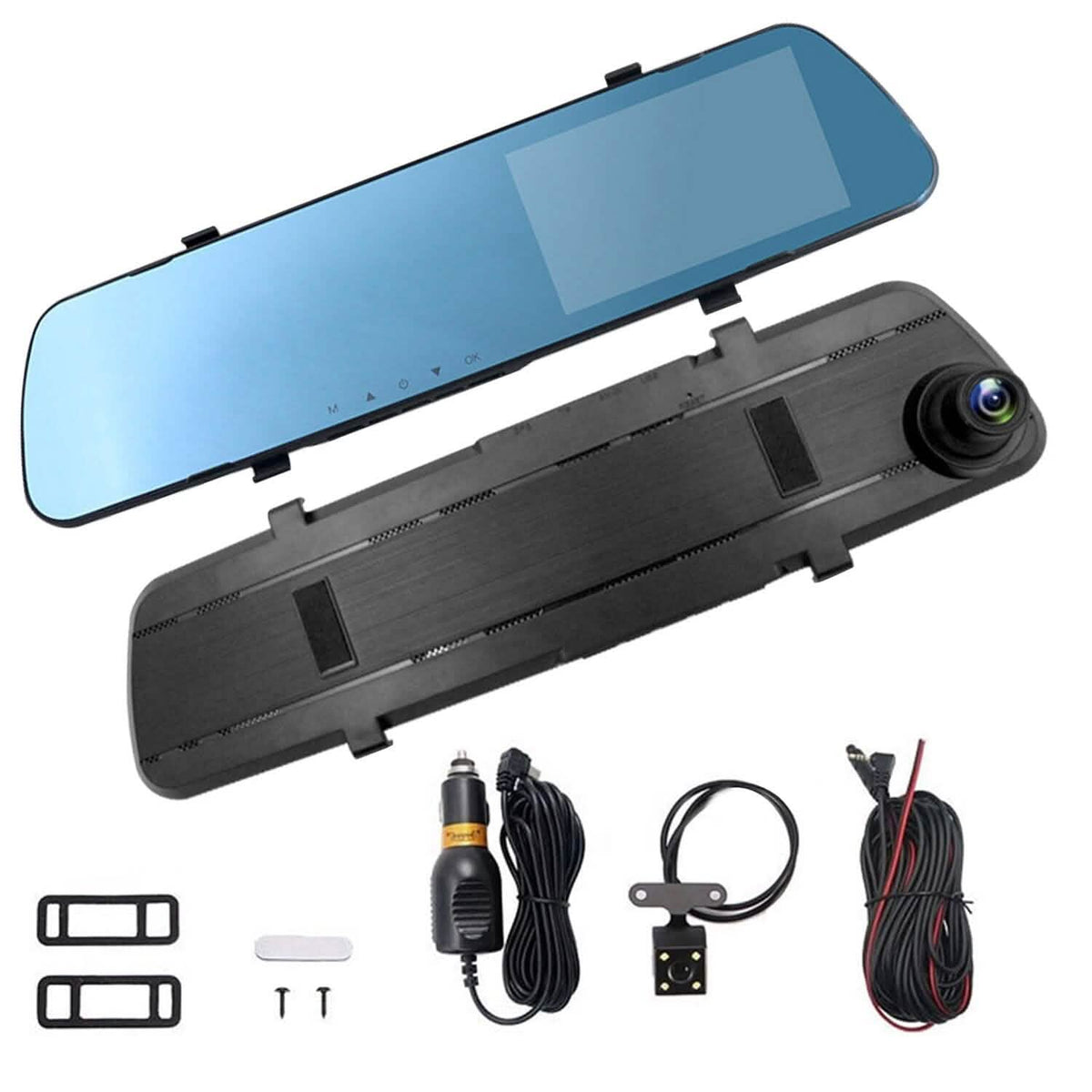 1080P Car DVR 4.3inches Dash Cam with 140° Angle Loop Recording