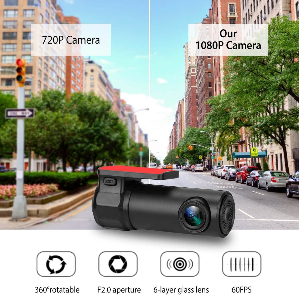 1080P Dash Cam Car Camera Recorder