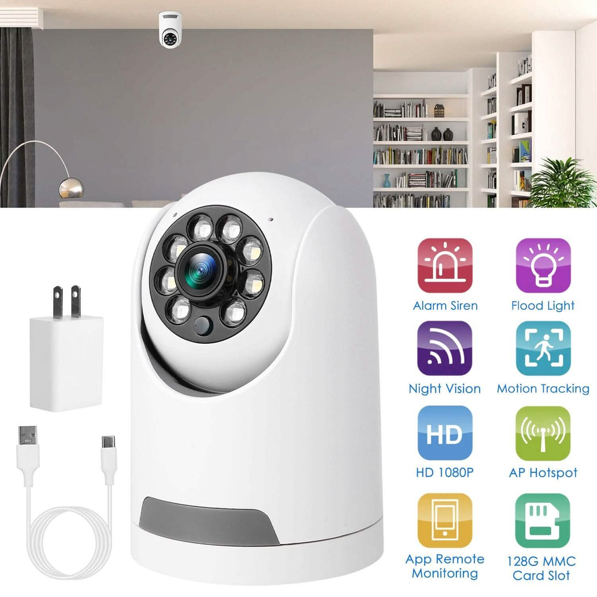 1080P Wifi IP Camera Pan Tilt Security Surveillance Camcorder