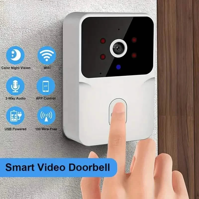 1080P WiFi Smart Video Doorbell with HD Night Vision, Two-Way Audio with App Control
