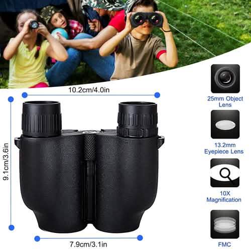10X Zoom Binoculars with FMC Lens