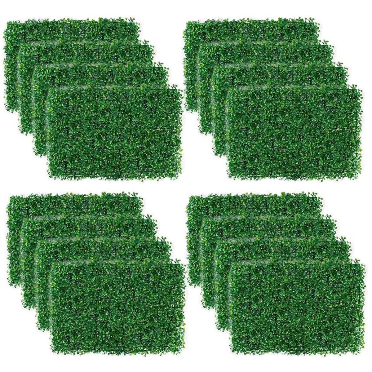 12-Piece: Artificial Boxwood Plant Grass