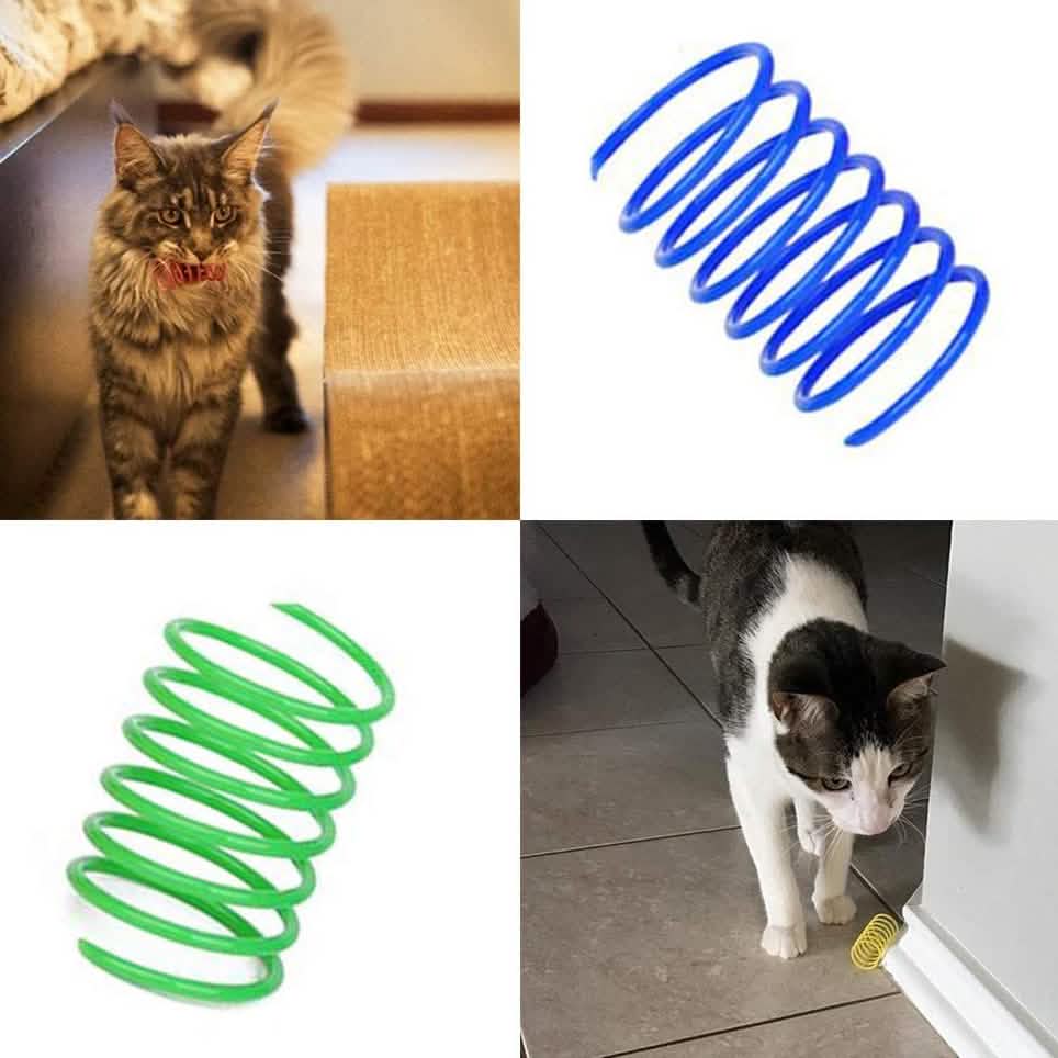 12-Piece: Cat Coil Spring Toy