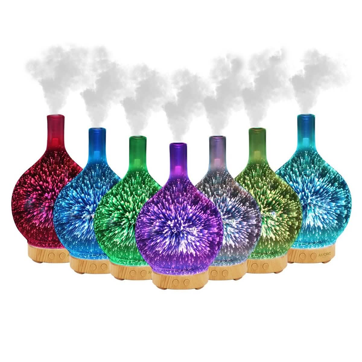 3D Changing Led Lights Aromatherapy Essential Oil Diffuser