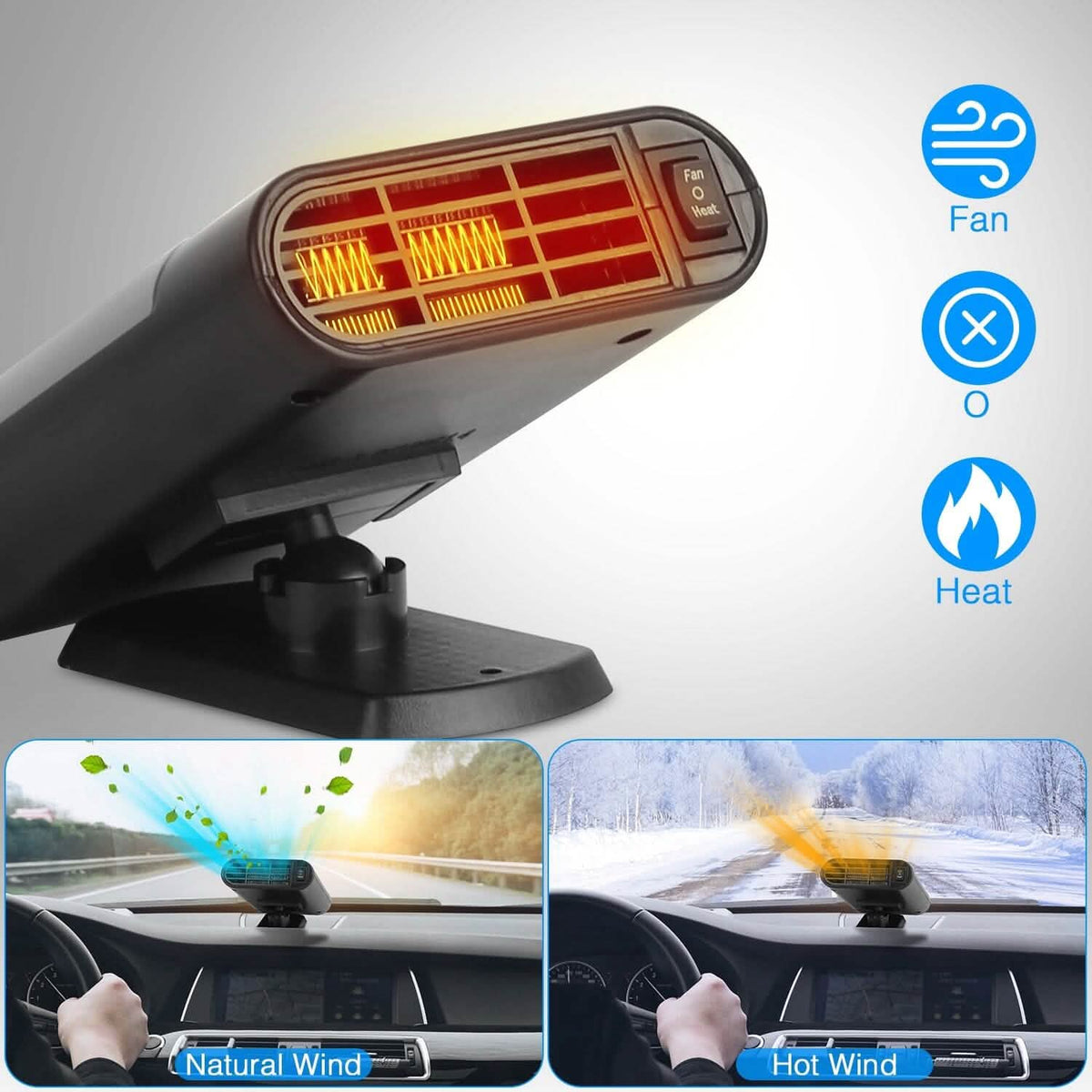 12V 150W Portable Car Heater