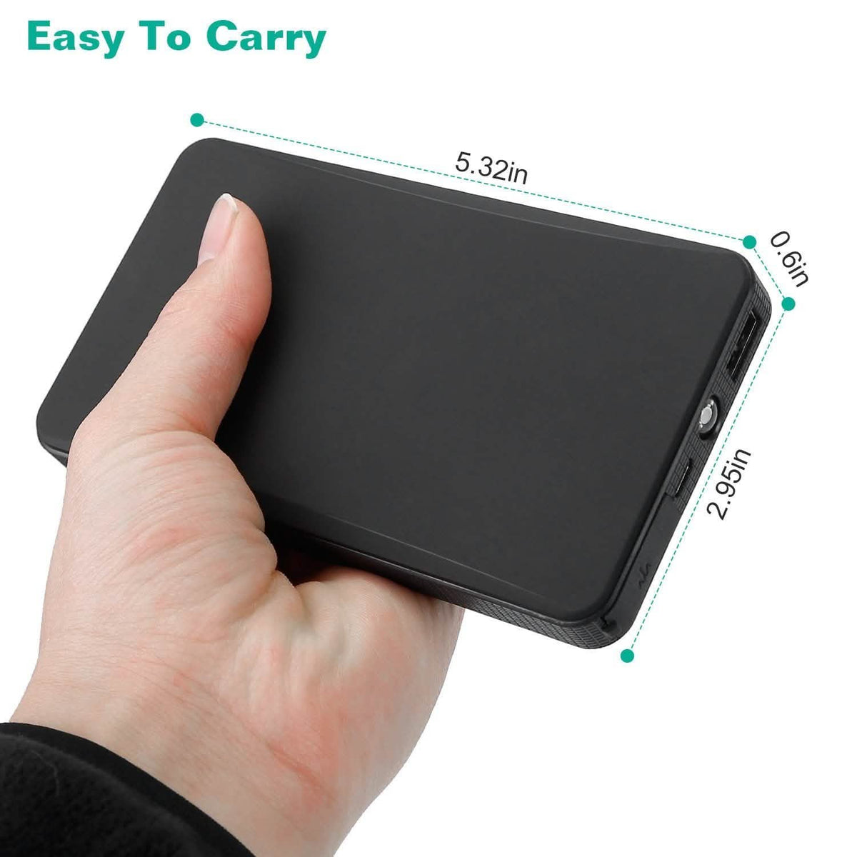 12V Car Jumper Starter 300A Peak 20000 mAh Battery Charger