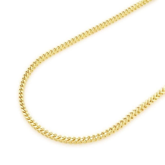 14K Yellow Gold 2mm Franco Chain Necklace