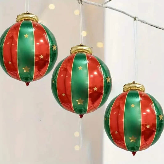 15-Pieces: Giant Shatterproof Christmas Hanging Ball Decorations