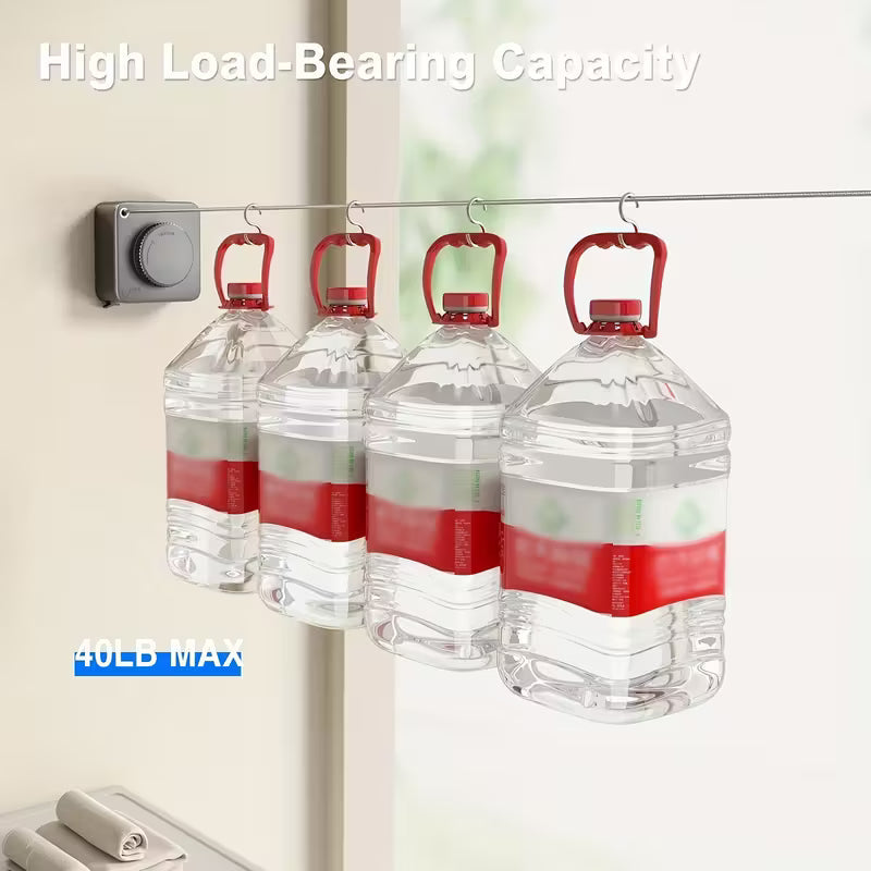 Retractable Clothesline – Heavy-Duty Wall-Mount Laundry Rack
