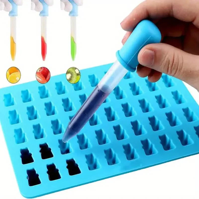 10-Pack Colorful Silicone Eye Droppers – Crafts, Gummy Making, Candy Molds