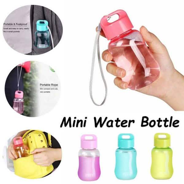 180ML Plastic Colorful Water Bottle Portable