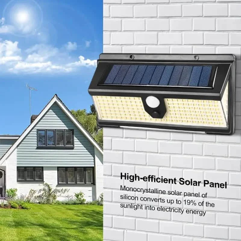 190 LED Upgrading Solar Light Wall