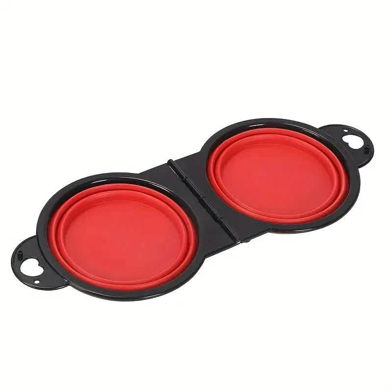 2-in-1 Collapsible Double Dog Bowl