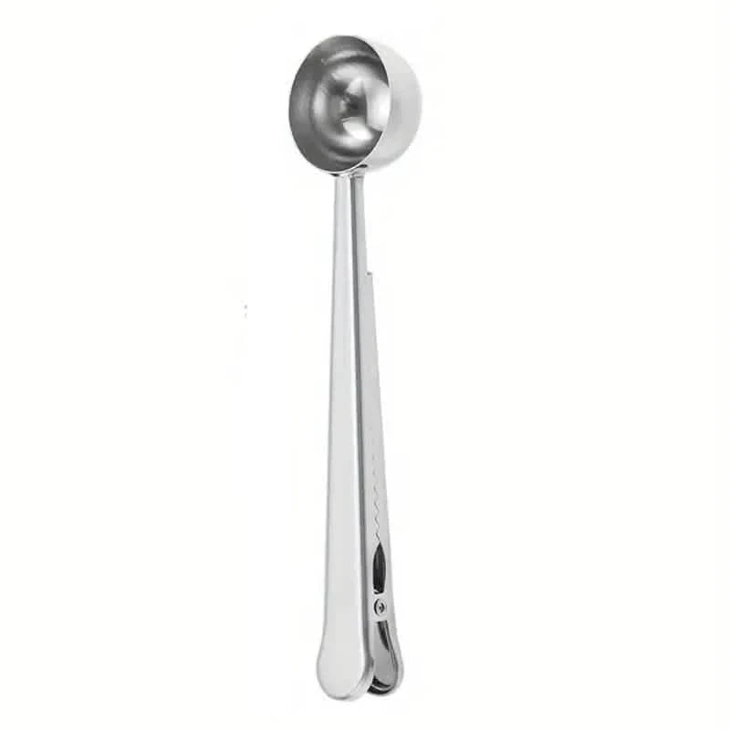 2-in-1 Stainless Steel Coffee Spoon and Sealing Clip