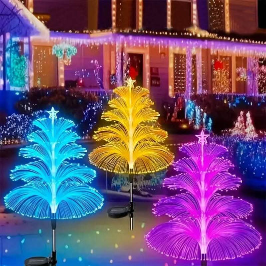 2-Pack: 7 Color-Changing LED Solar Jellyfish Lights