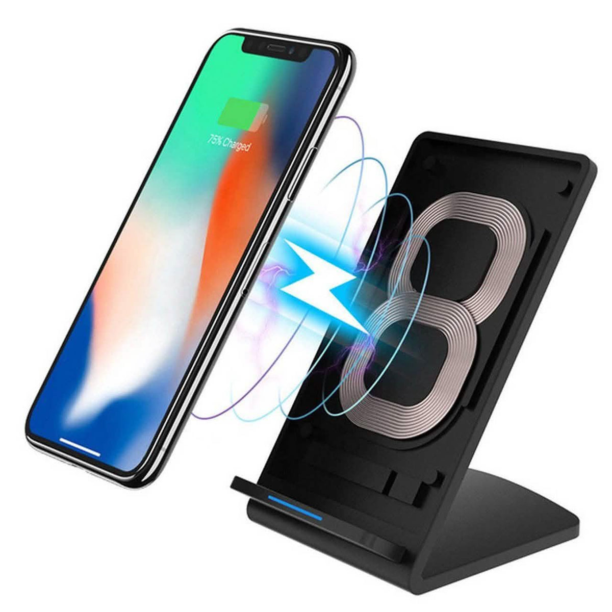 2-Pack: Adjustable Qi Device Wireless Rapid Charger
