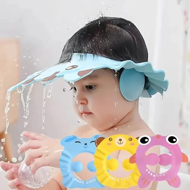 2-Pack: Baby Shower Cap Shield Adjustable