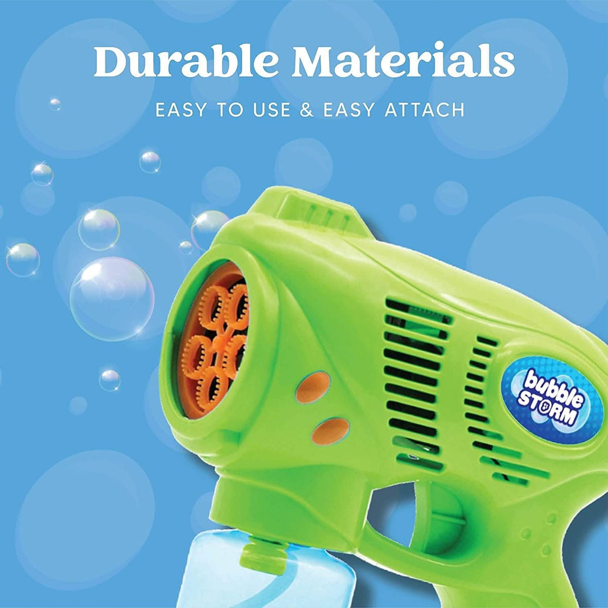 2-Pack: Blue and Green Bubble Gun