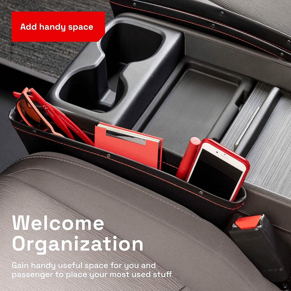2-Pack: Gap Filler Car Seat Organizer