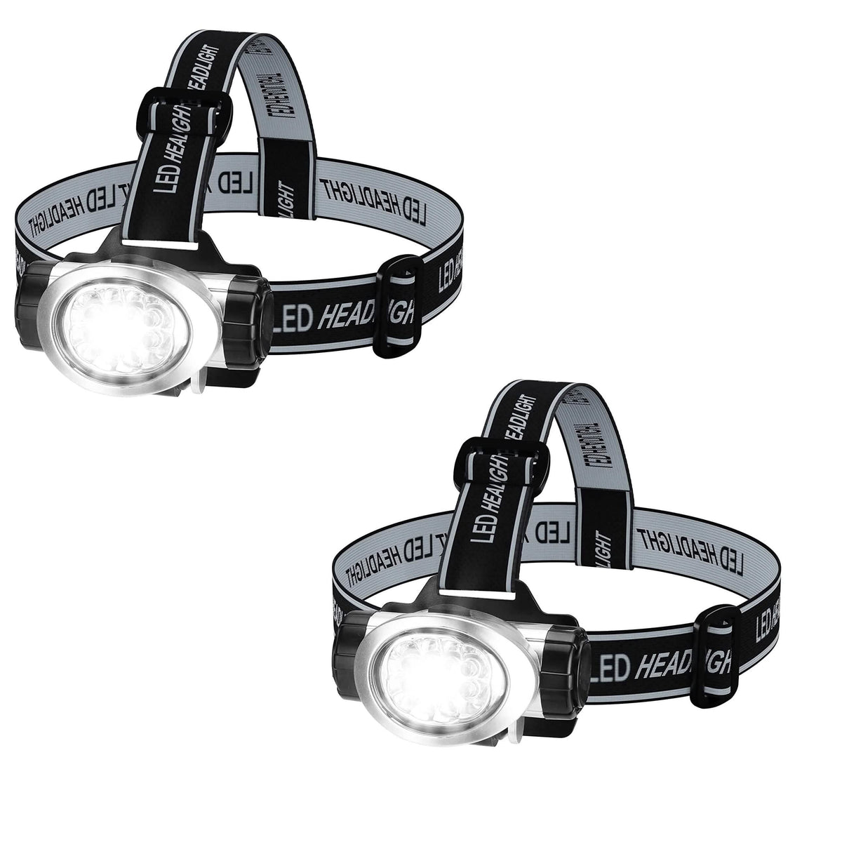 2-Pack: LED Headlamp with 4 Mode Settings