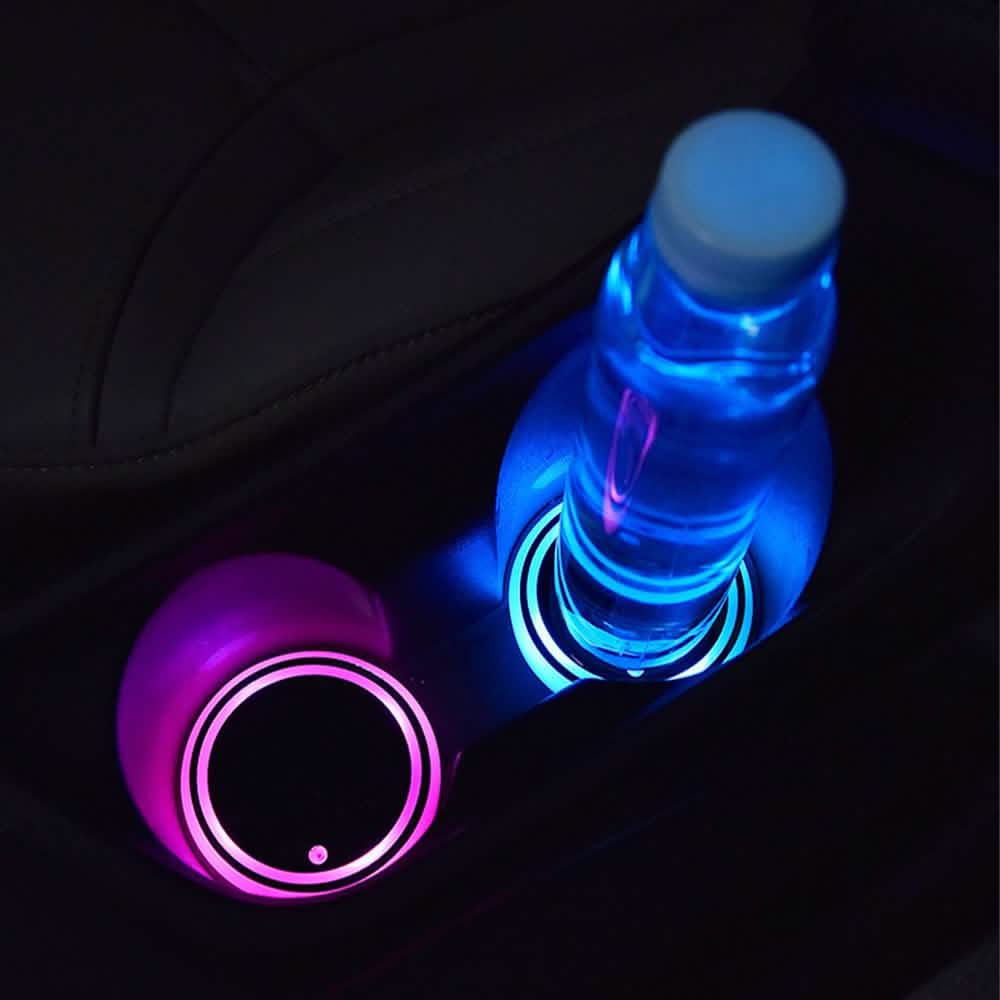2-Pack: LED Light-Up Car Cup Coasters