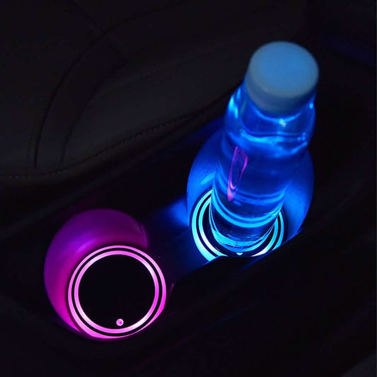 2-Pack: LED Light-Up Car Cup Coasters