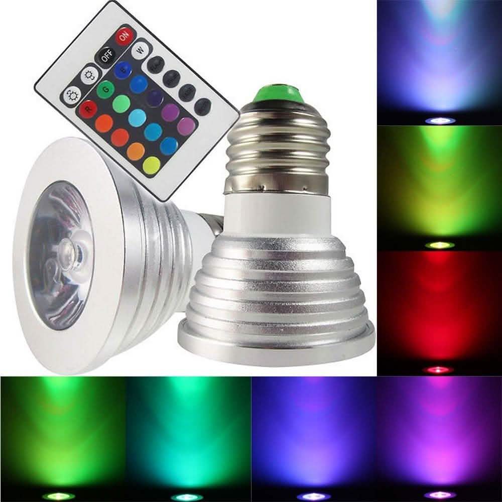 2-Pack: Magic Light Color-Changing LED Light Bulbs with Remote Control